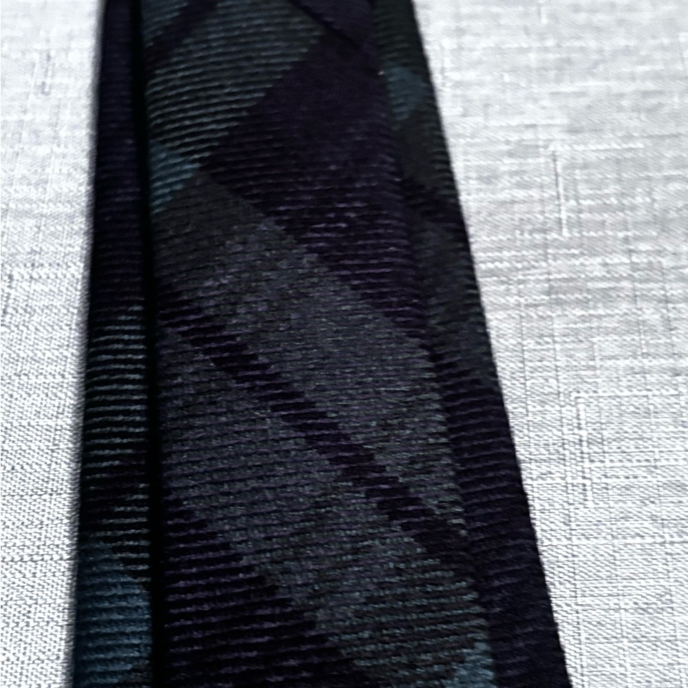 Polo Ralph Lauren Neckwear Core Black Watch Tartan Navy & Green Tie One Size - Picture 7 of 11